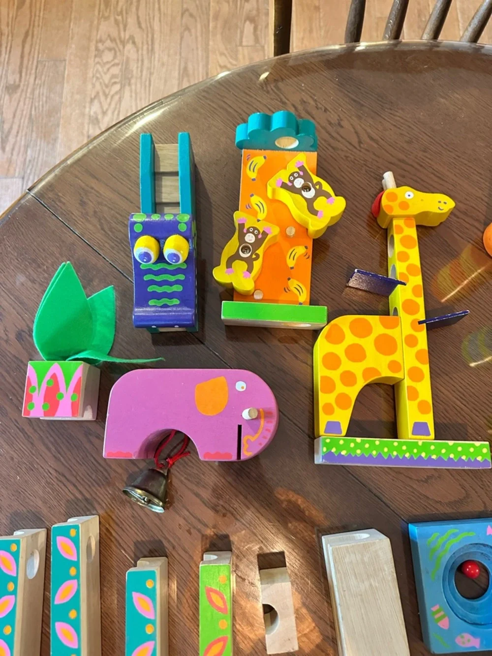Alex toys wooden jungle Marble Run Toy - make your own run!